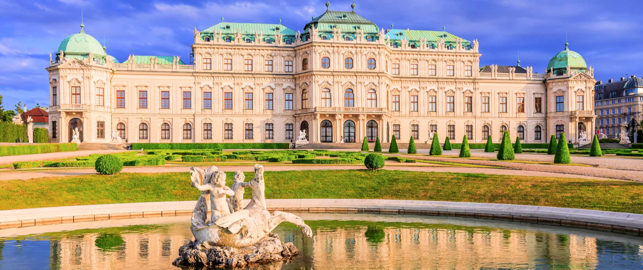A huge, historic palace in beautiful Vienna, Austria