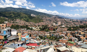 Taking in the view over one of Colombia's best cities