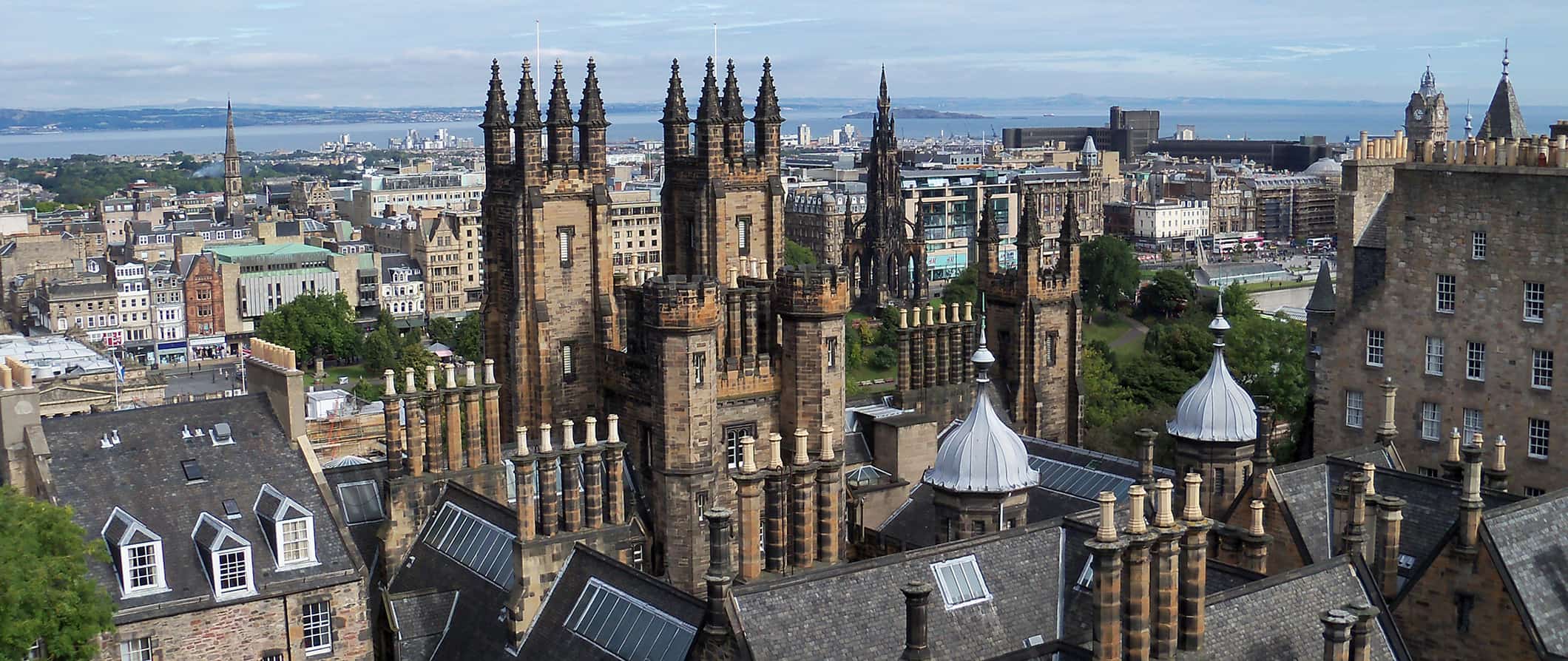 The historic buildings of Edinburgh and its charming skyline